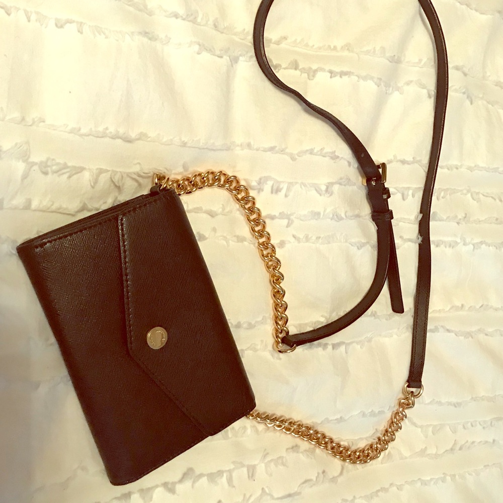 Michael Kors Black Crossbody Smartphone Clutch